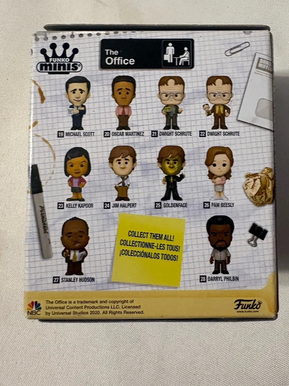 Funko Minis Pam Beesly The Office Vinyl Figure #26 packaged in its original box